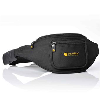 Waist Bag De-Luxe 631 13x6,5x6cm Black Travel Blue