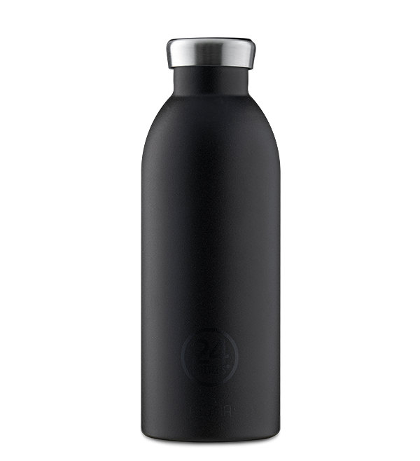 24 Bottles Clima Stainless Steel Water Bottle 500Ml Stone Tuxedo Black - Thermos