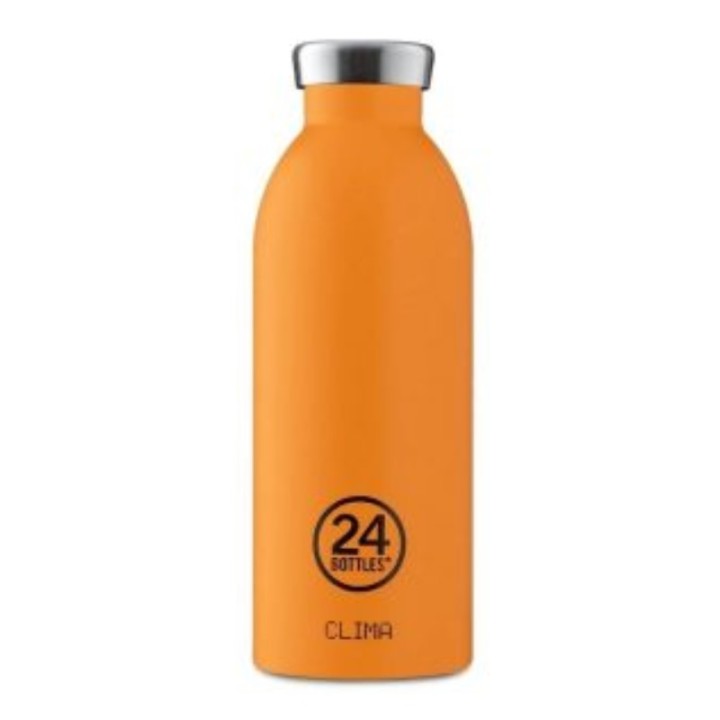 24 Bottles Clima Stainless Steel Water Bottle 500Ml Stone Total Orange - Thermos