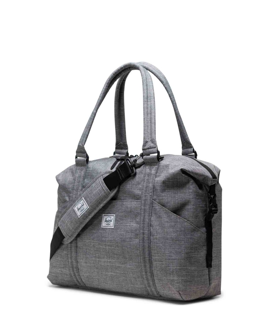 Herschel Strand Duffle Diaper Bag Raven Crosshatch Design