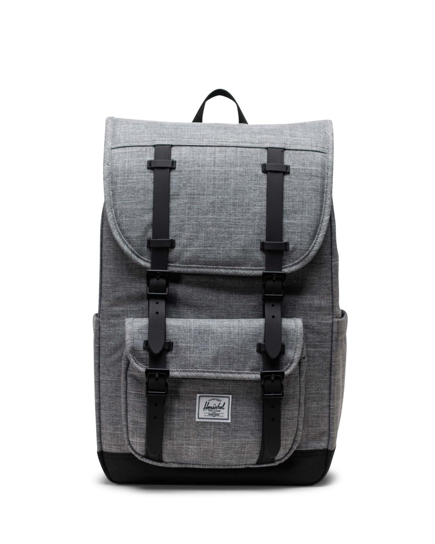 Herschel Little America Mid Volume Raven Crosshatch Design