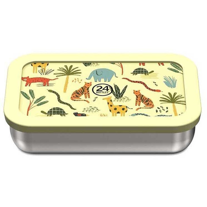 24Bottles Snackbox – Eco-Friendly Food Storage Box for Kids – Jungle Friends