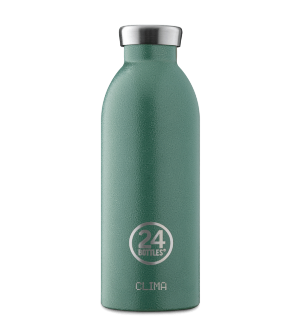 24 Bottles Clima Stainless Steel Water Bottle 500Ml Moss Green - Thermos