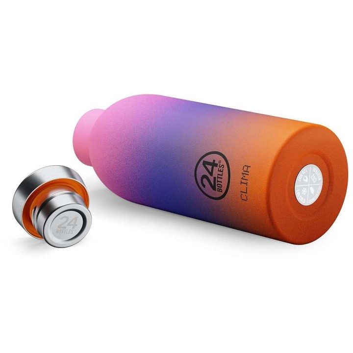 24Bottles Clima Insulated Stainless Steel Water Bottle Sundown 500ml - Thermos
