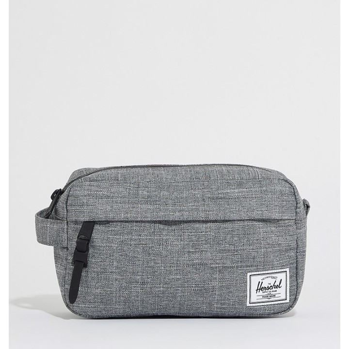 Herschel Chapter Small Grey Travel Kit Raven Crosshatch