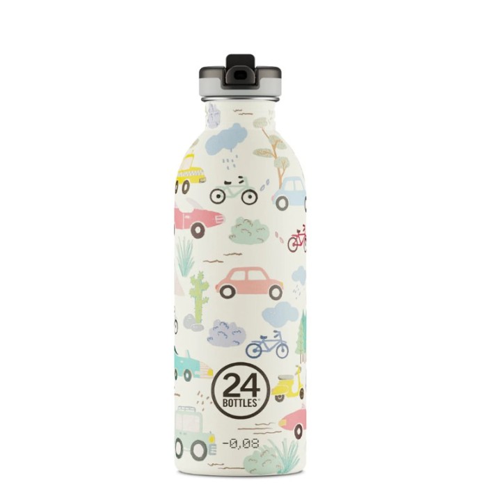 24 Bottles Urban Stainless Steel Water Bottle 500Ml Adventure Friends - Thermos