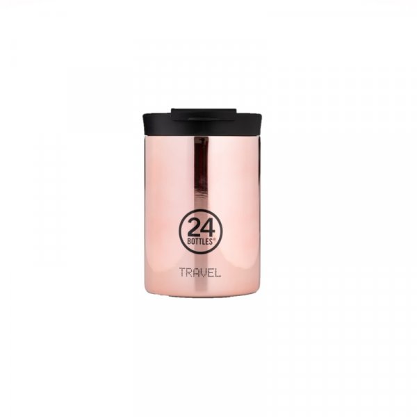 24 Bottles Travel Tumbler Stainless Steel Mug 350Ml Rose Gold