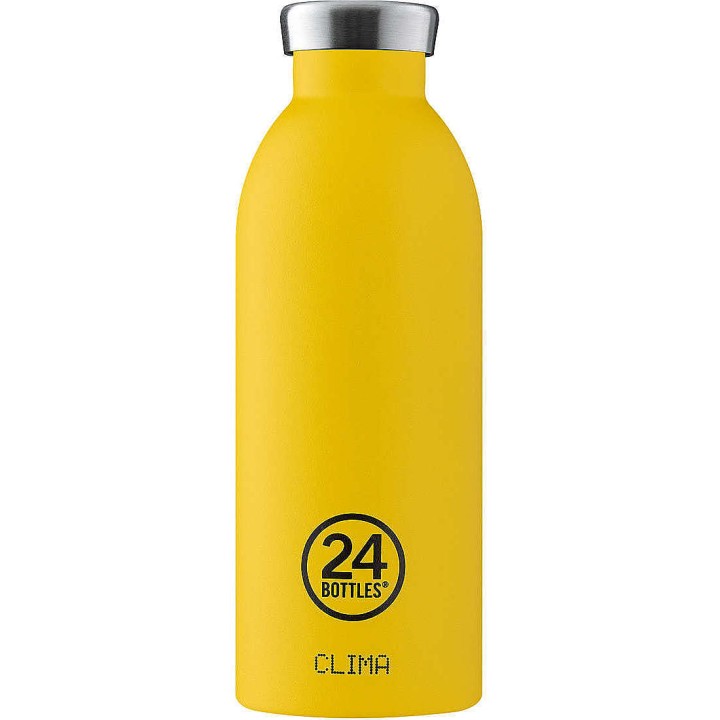24 Clima Bottle Stone Taxi Yellow Stainless Steel 500Ml