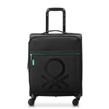 Color Block 55 Expandable Luggage Green - 55 x 40 x 22/24 cm