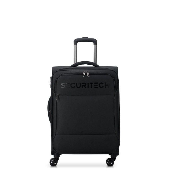 Vanguard 66 Expandable 4-Wheel Suitcase Black - 66 x 45 x 28 cm