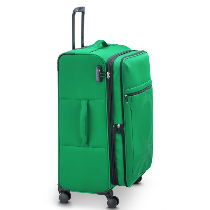 Color Block 76 Expandable Luggage Green - 76 x 51 x 32 cm