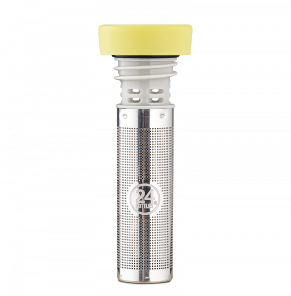 24 Bottles Tea Infuser Lid Light Yellow