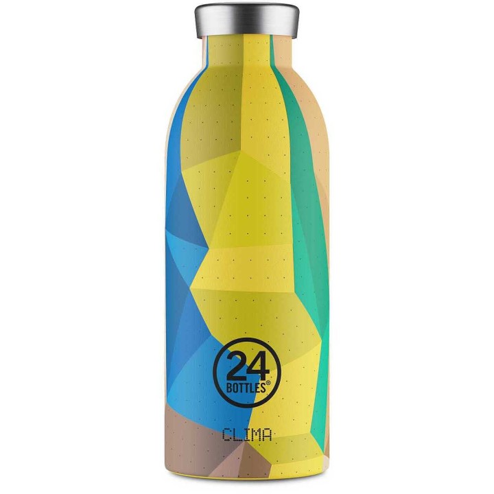 24Bottles Clima Insulated Stainless Steel Water Bottle Yellow Vertigo 500ml