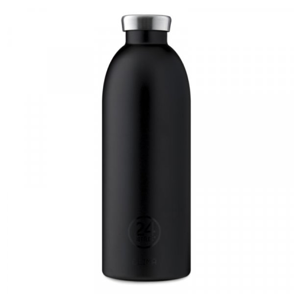 24 Bottles Clima Stainless Steel Water Bottle 850Ml Stone Tuxedo Black - Thermos