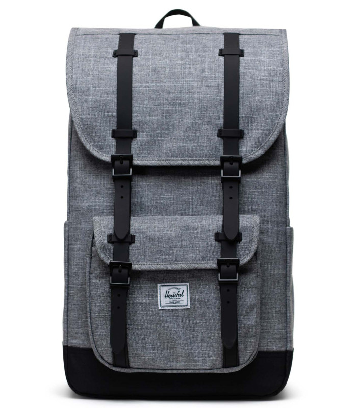 Herschel Little America Raven Crosshatch Design