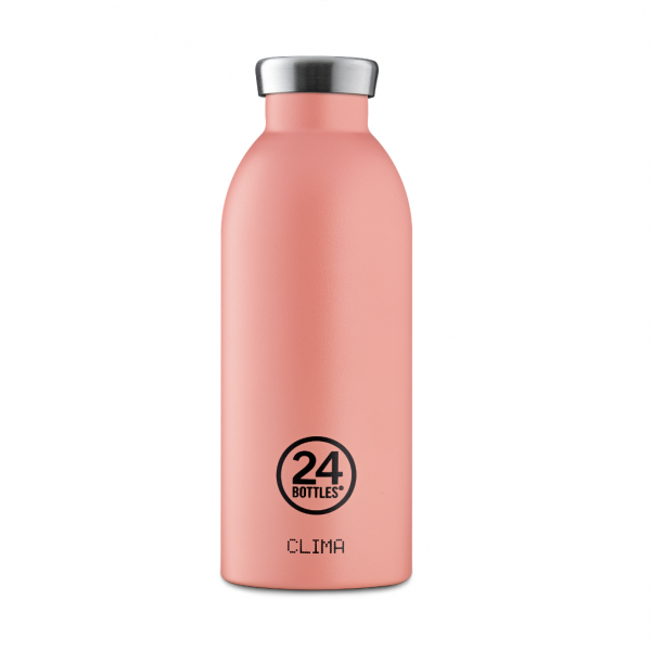 24 Bottles Clima Stainless Steel Water Bottle 500Ml Blush Rose - Thermos