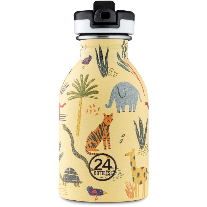 24Bottles Urban Bottle 250ML – Lightweight Reusable Water Bottle – Jungle Friends