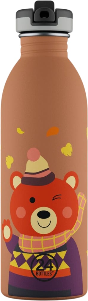 24Bottles Urban Bottle 500ML – Lightweight Reusable Water Bottle – Sweet Bear - Thermos