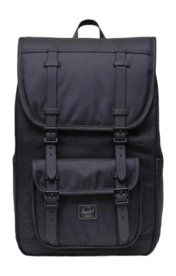 Herschel Little America Backpack Mid Volume – Classic Mountaineer-Inspired Bag – Black Tona
