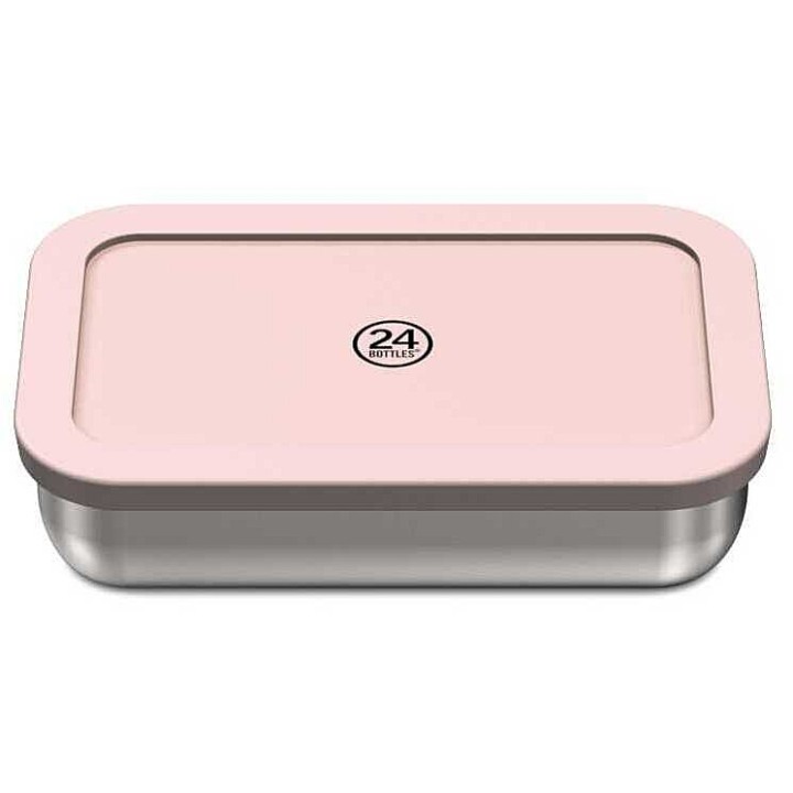 24Bottles Snackbox – Eco-Friendly Food Storage Box for Kids – Dusty Pink