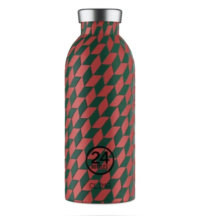 24 Bottles Clima Stainless Steel Water Bottle 500Ml Groovy Red