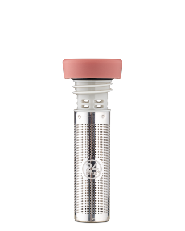 24 Bottles Tea Infuser Lid Light Pink
