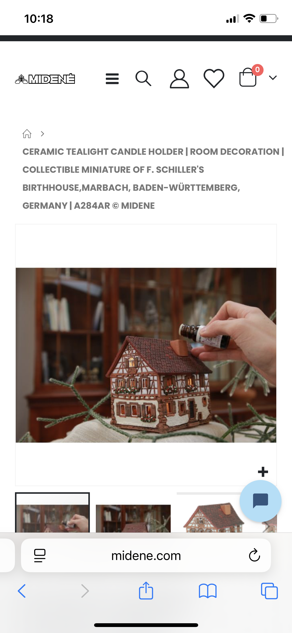 Handmade Ceramic Candlehouse. Oil burner