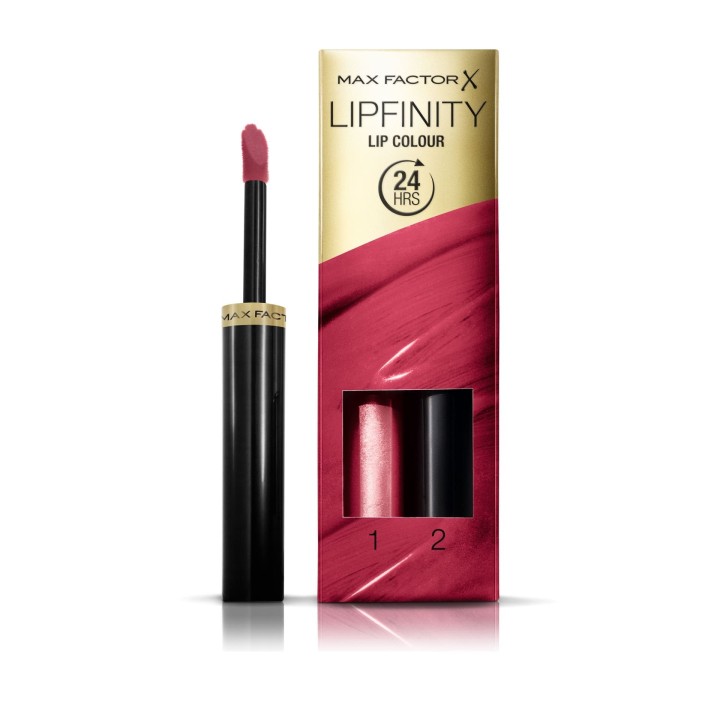 Max Factor Lipfinity Lip Colour Lipstick 2-Step Long Lasting 335 Just In Love 1.9G
