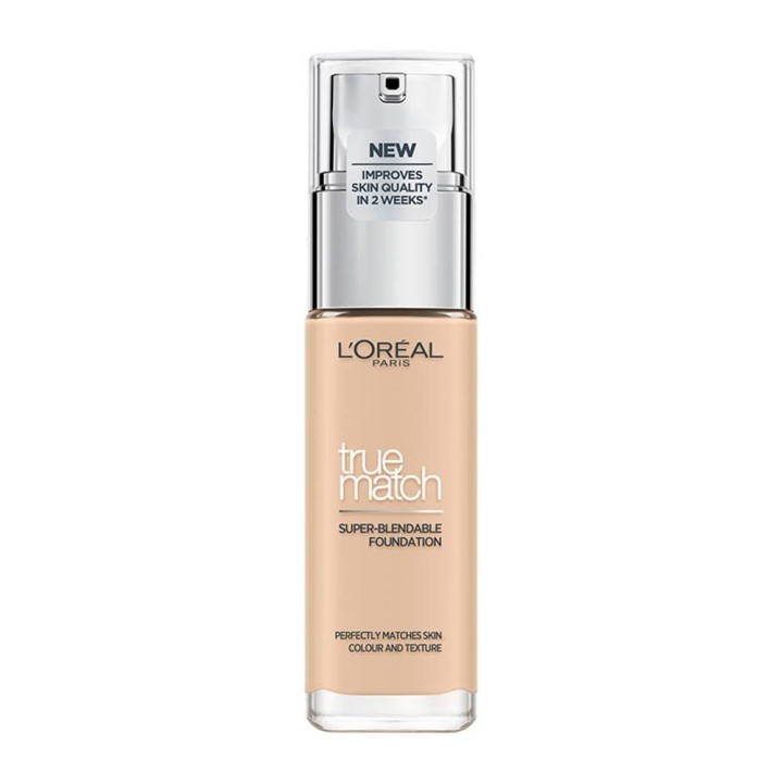 Loreal True Match Liquid Foundation With Spf & Hyaluronic Acid No 1N Ivory 30ml