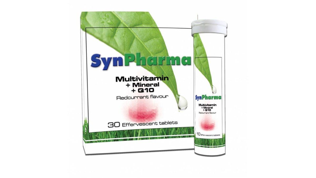 Synpharma Multivitamin + Mineral + Q10 30 Effervescent Tablets