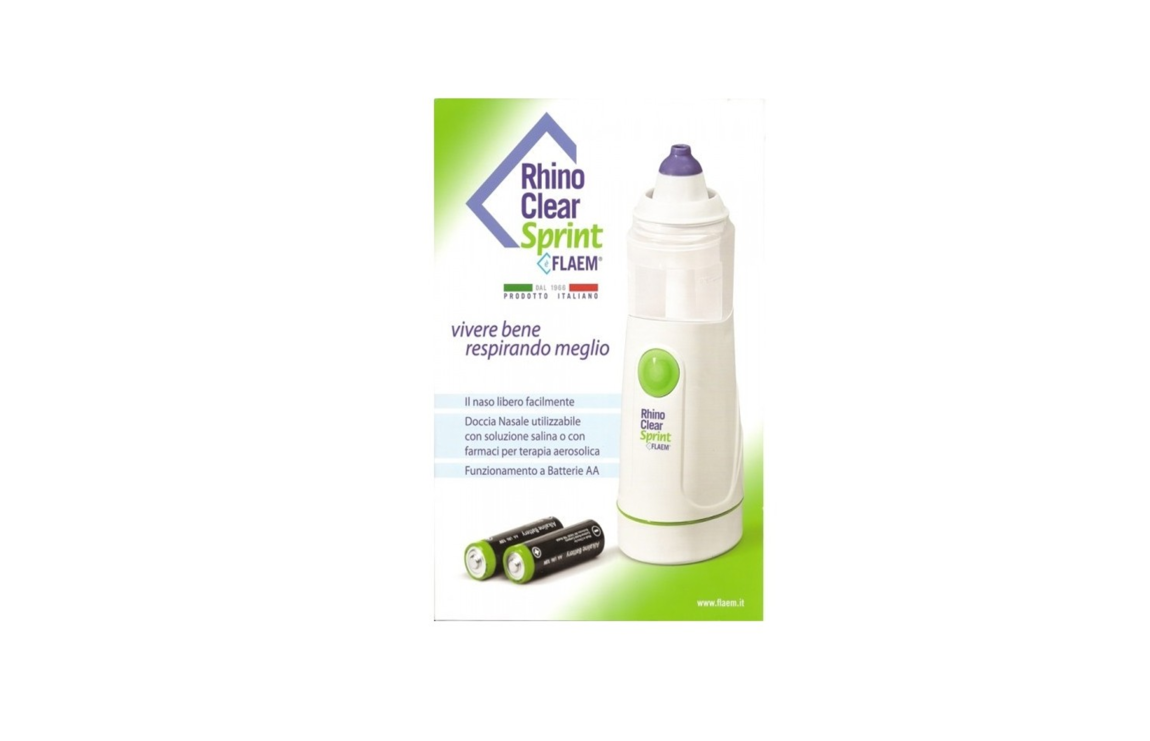 Flaem Rhino Clear Sprint Cordless W/ Batteries Nasal Aspirator