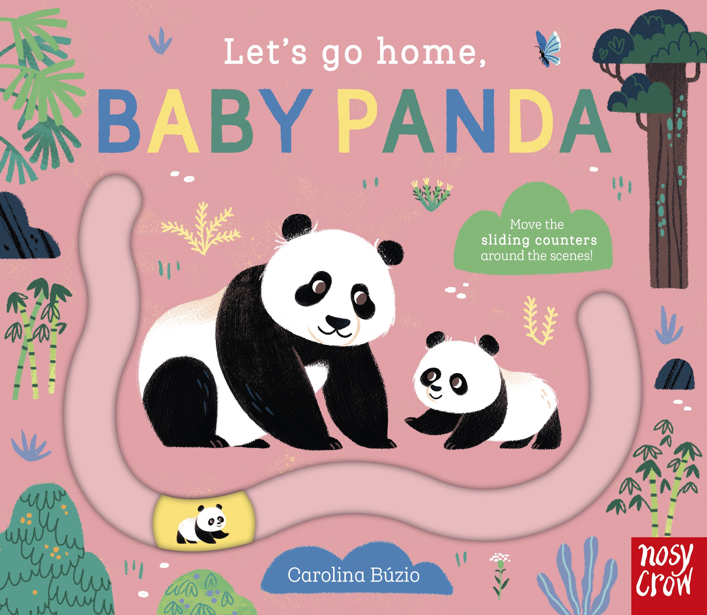 Let’s Go Home, Baby Panda: A Sliding Counter Board Book