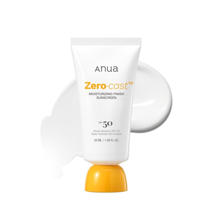 Anua Zero-cast Moisturizing Finish Sunscreen SPF 50 PA++++ – 50 ml