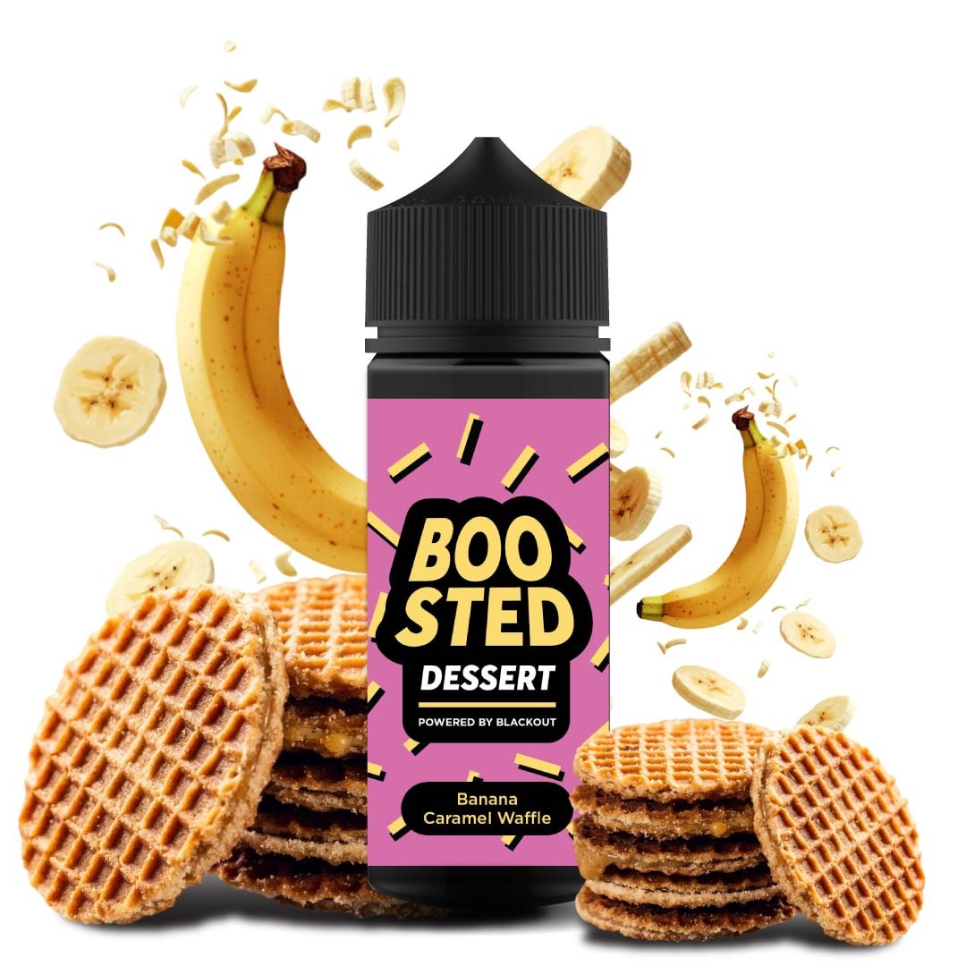 Boosted Dessert 120ml -Banan Caramel Waffle