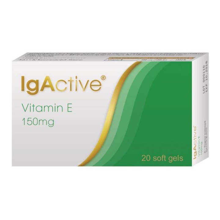 Igactive Vitamin E 150Mg 20 Μαλακές Κάψουλες