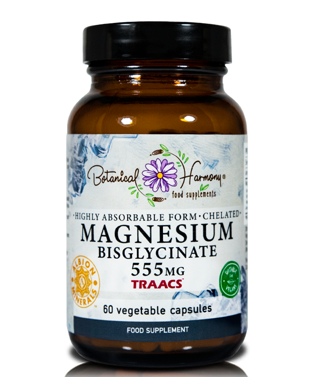 Botanical Harmony – Magnesium Bisglycinate 60 Vegicaps 555Mg