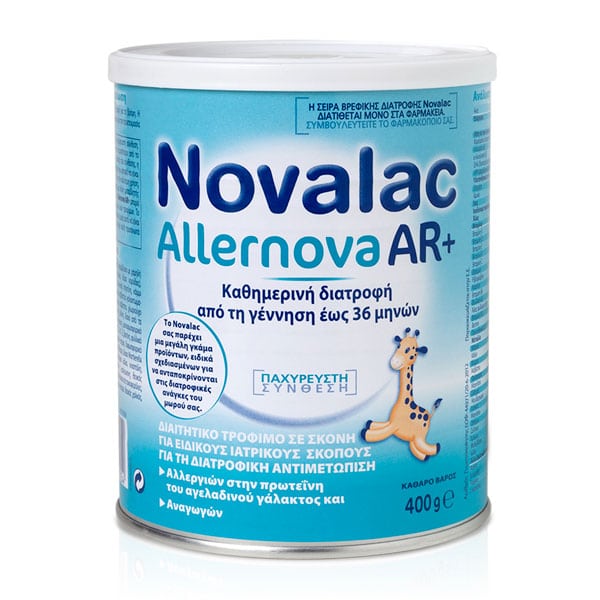 Novalac Allernova Ar+ Hypoallergenic Baby Milk 0-36M, 400G