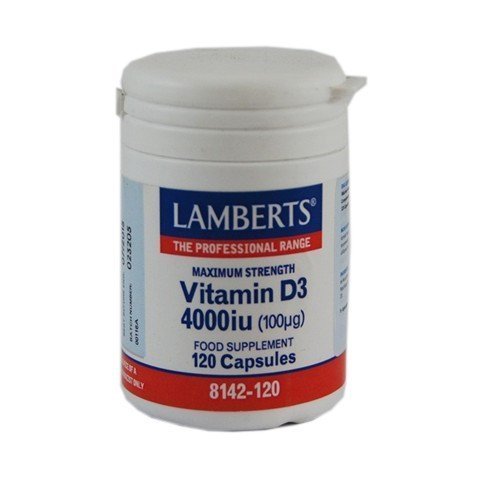 Lamberts Vitamin D3 4000Iu (100Μg), 120Caps