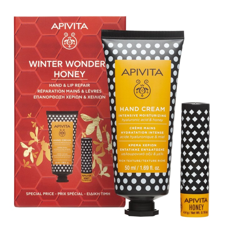 Apivita Proxm Hand Honey & Lip Honey 24