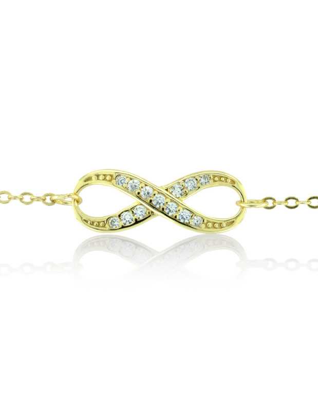 Dr. Biju Bracelet Infinity 18Mm White Bronze