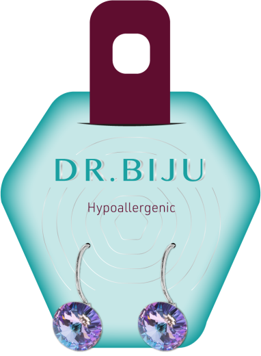 Dr. Biju Xirius Rivolo Pendant 10Mm Vitral Light 2Earrings