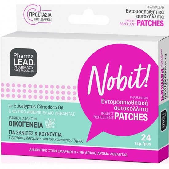 Pharmalead Nobit Insect Repellent Patches with Eucalyptus Citriodora Oil & Lavender Essential Oil, 24pcs