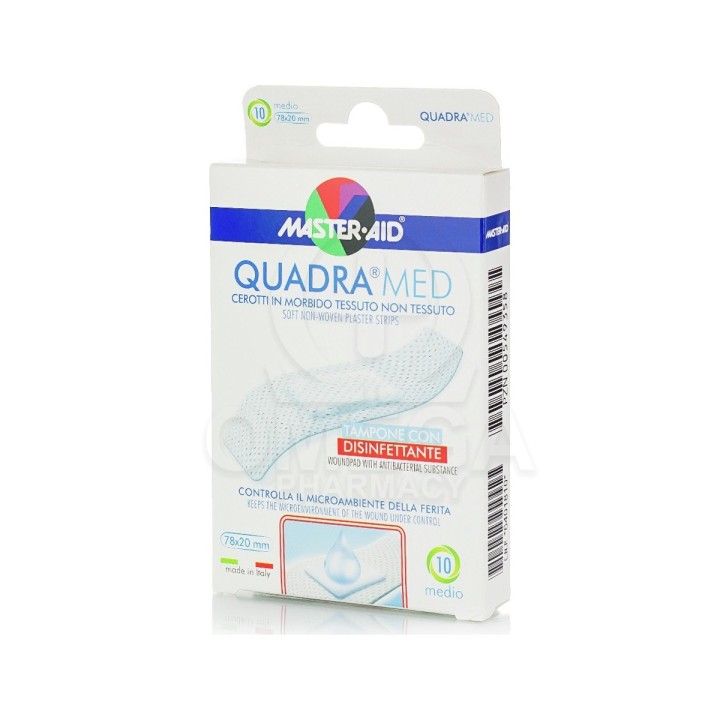 Master Aid Quadra Med, Plasters, 10 X Medium