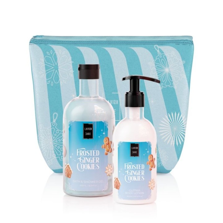 Lavish Care Frosted Ginger Cookies Bath & Shower Gel 500Ml & Glitter Body Lotion 300Ml