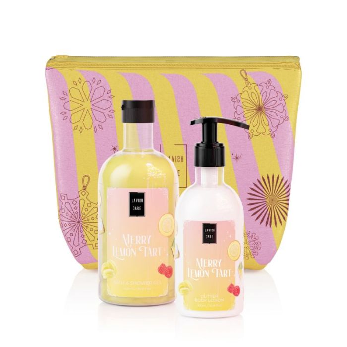 Lavish Care Merry Lemon Tart Bag Set Bath & Shower Gel