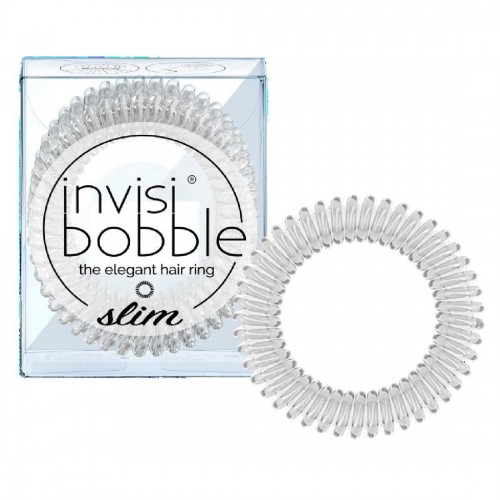 Invisibobble Slim Elegant Hair Ring Crystal Clear 3pcs