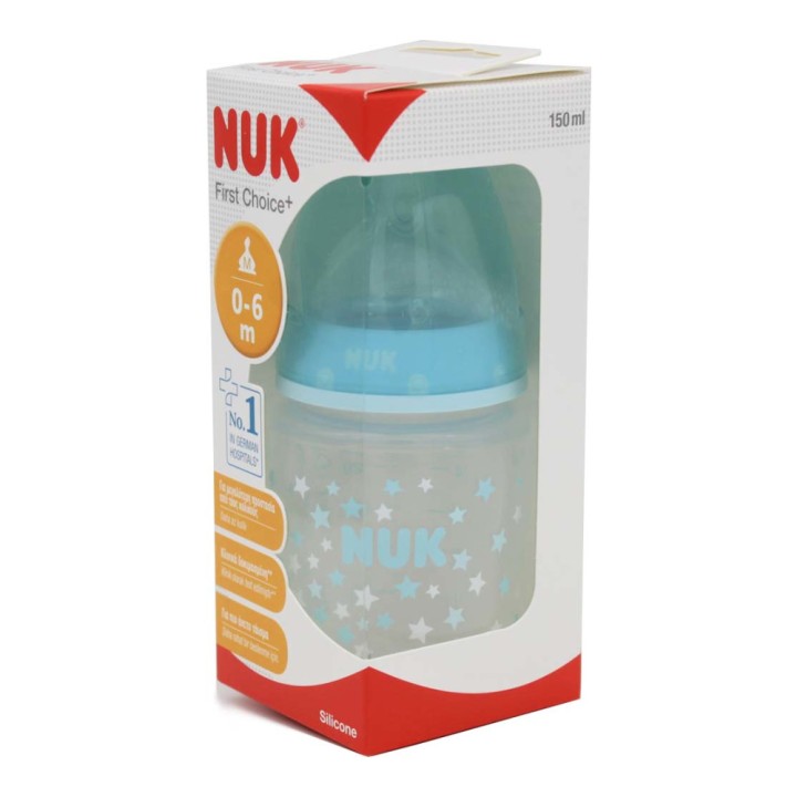 Nuk First Choice Plus Baby Bottle With Temperature Control 0-6M 150Ml