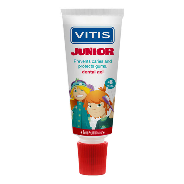 Vitis Junior Dental Gel Tutti Frutti 6+, 75Ml