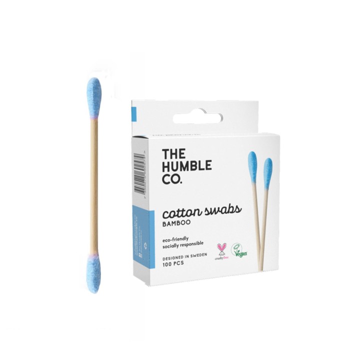 The Humble Co. Cotton Swabs - Blue 100Pcs