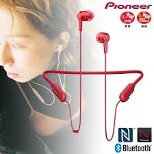 Pioneer SE-C7BT-R In-Ear Wireless Earphones, Red